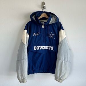 Vintage 90s Dallas Cowboys Quilted Puffer Jacket Size Medium